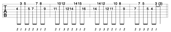 Harmonising 6th's alternating 1