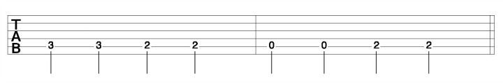 Slash Chord Bass Line 1