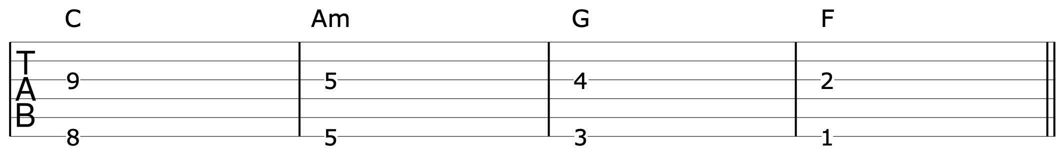 10th Harmony Guitar Progression 1