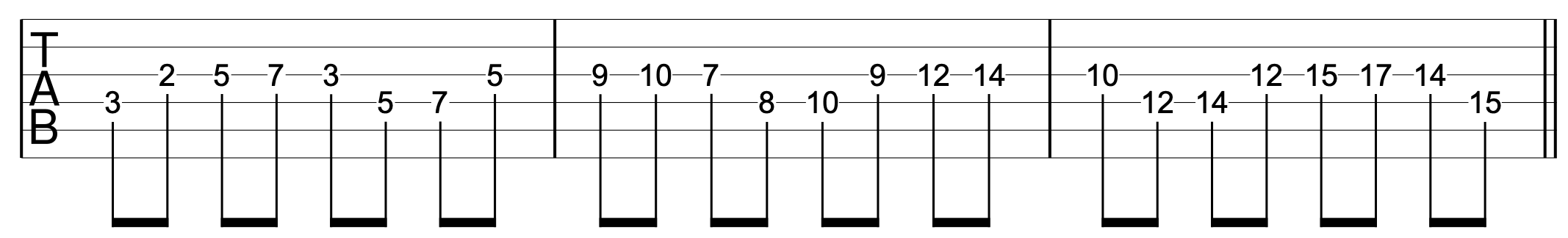 2 String Triads Guitar 3