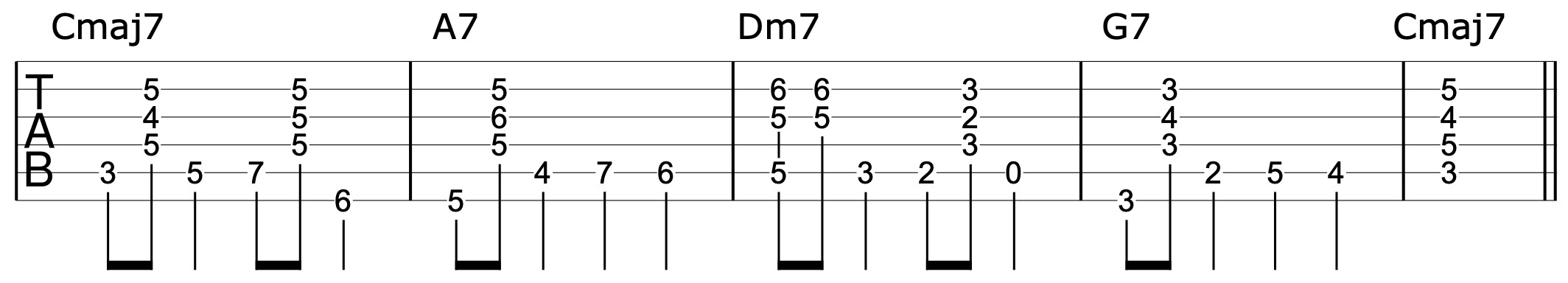 6 Levels Walking Bass Guitar 4-2 