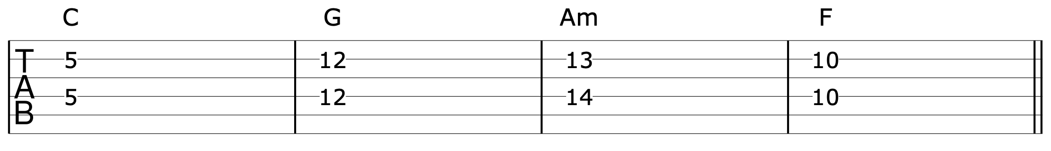 6th Harmony Guitar Progression 3