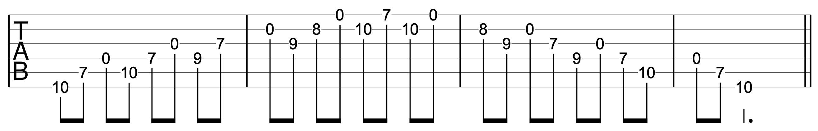 Acoustic Solo Technique Open String Pentatonic 3