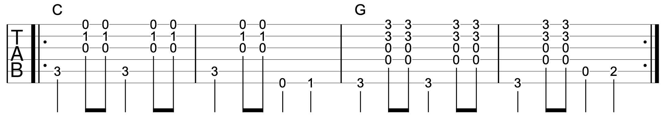 Bass Note Connection C G 2