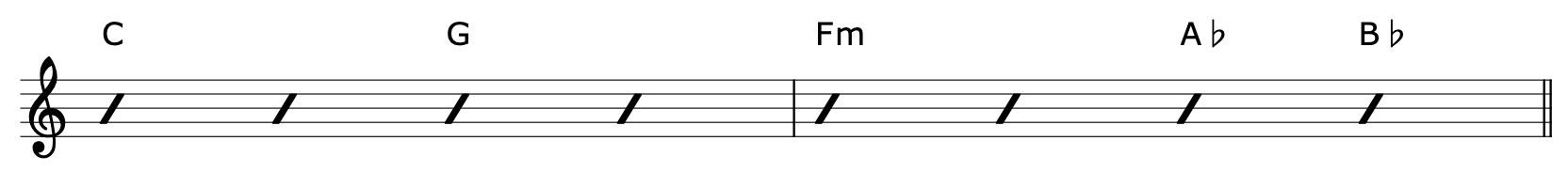 Borrowed Chords Guitar Progression 5-1