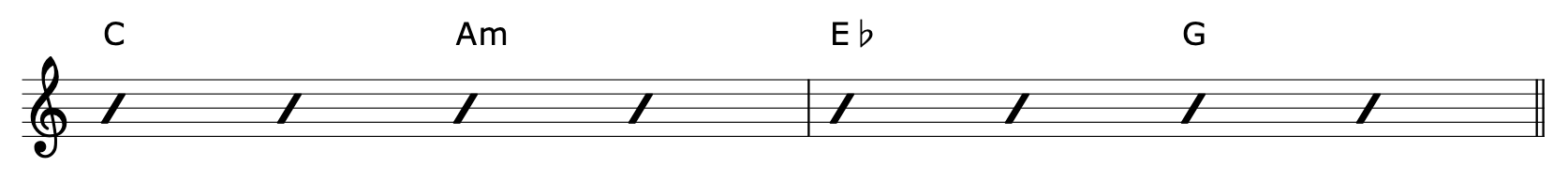 Borrowed Chords Guitar Progression 3-1