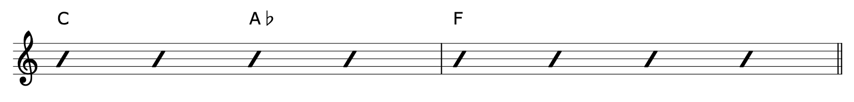 Borrowed Chords Guitar Progression 2-1