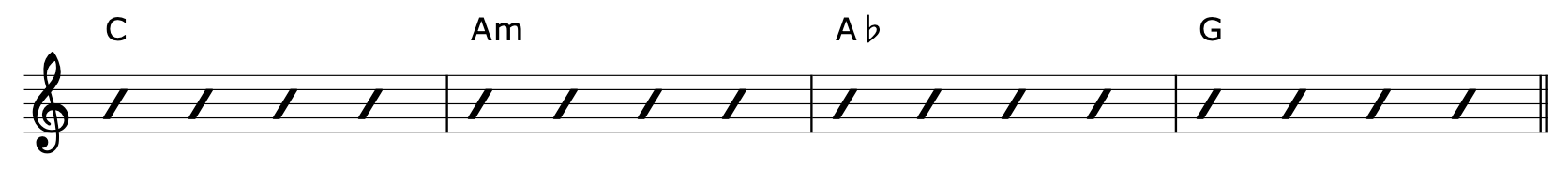 Borrowed Chords Guitar Progression 2-3