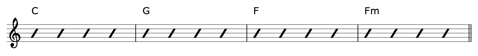 Borrowed Chords Guitar Progression 1-1