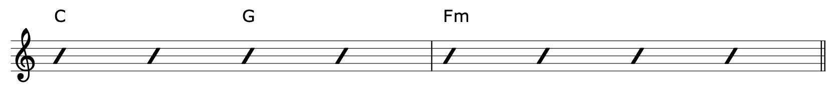 Borrowed Chords Guitar Progression 1-2