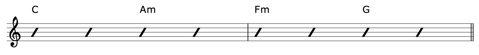 Borrowed Chords Guitar Progression 1-3