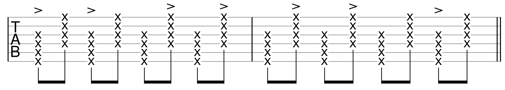 Bossa Nova Guitar Muted Strings