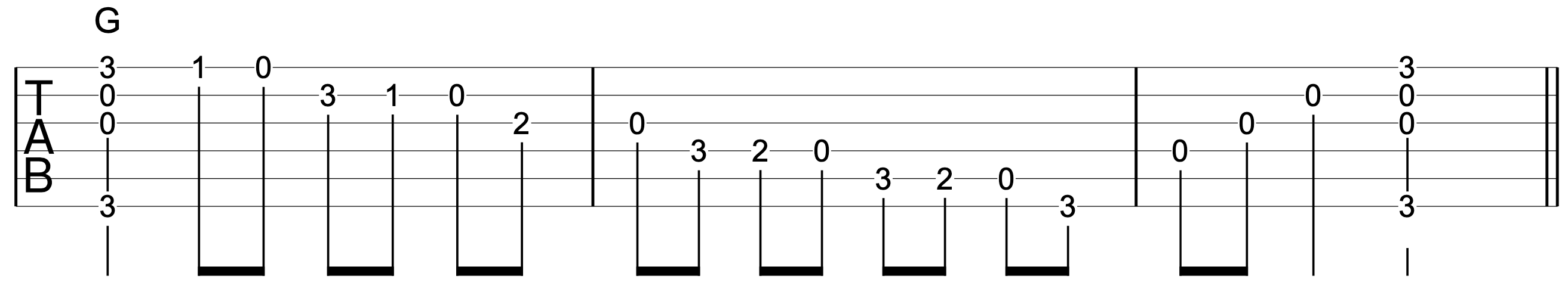 Chord Melody Guitar Exercise G