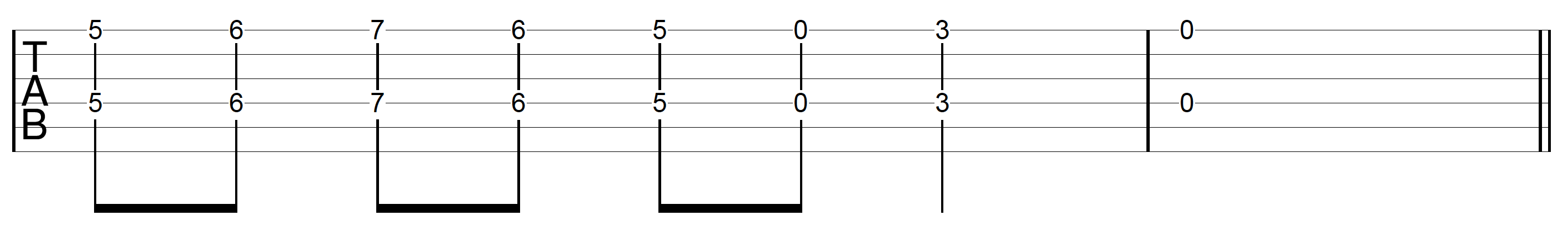 DADGAD Tuning Guitar Octave Riff 2