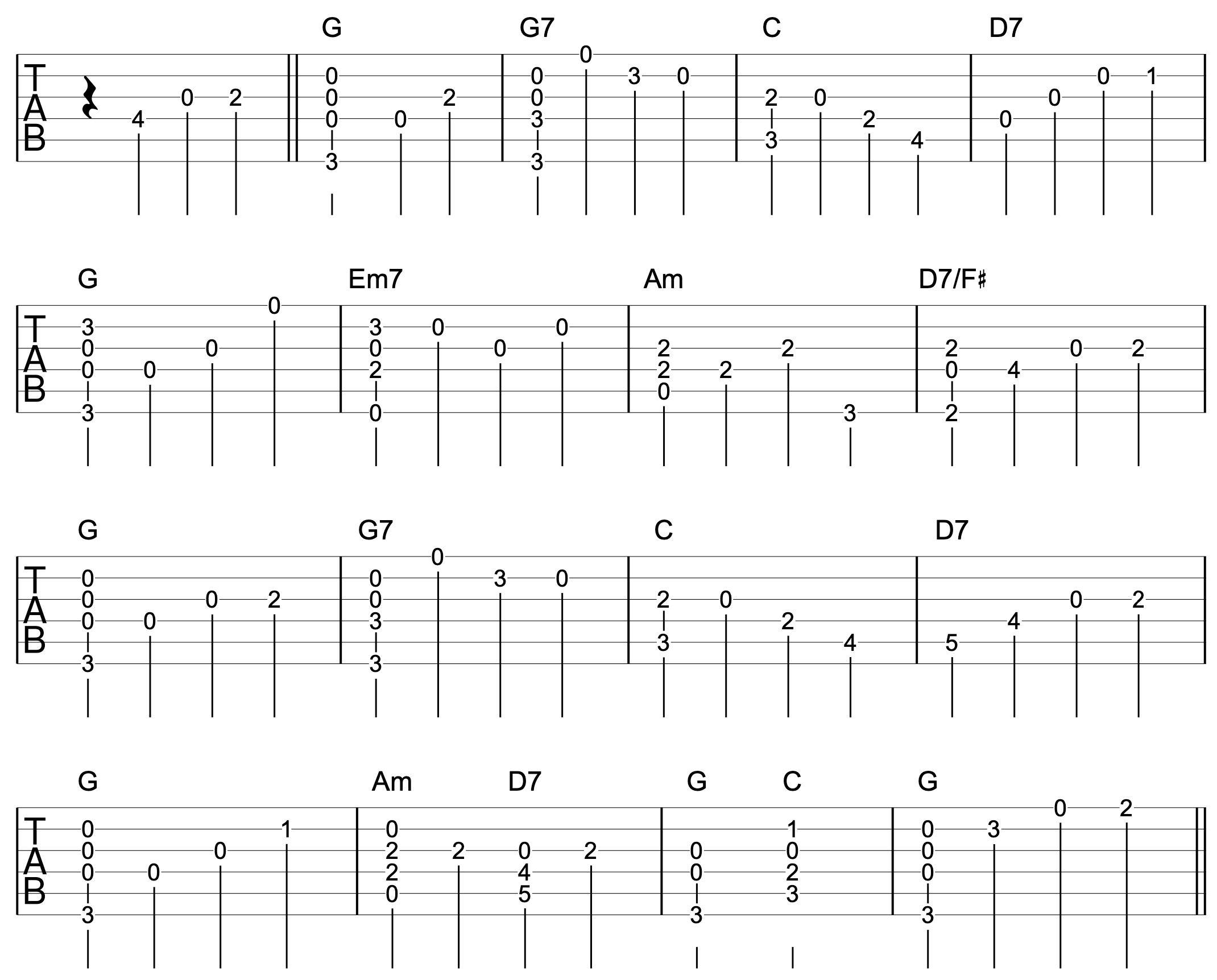 Danny Boy Solo Guitar Arrangement 1