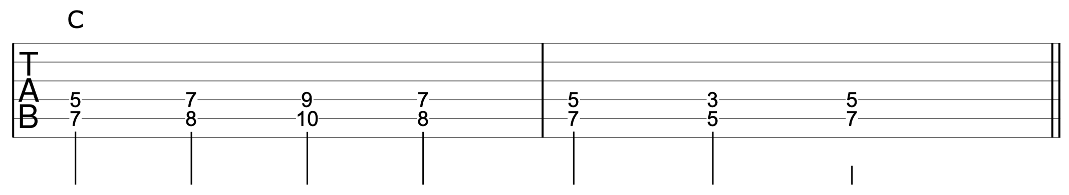 Double Stops Guitar Chord Progressions 2
