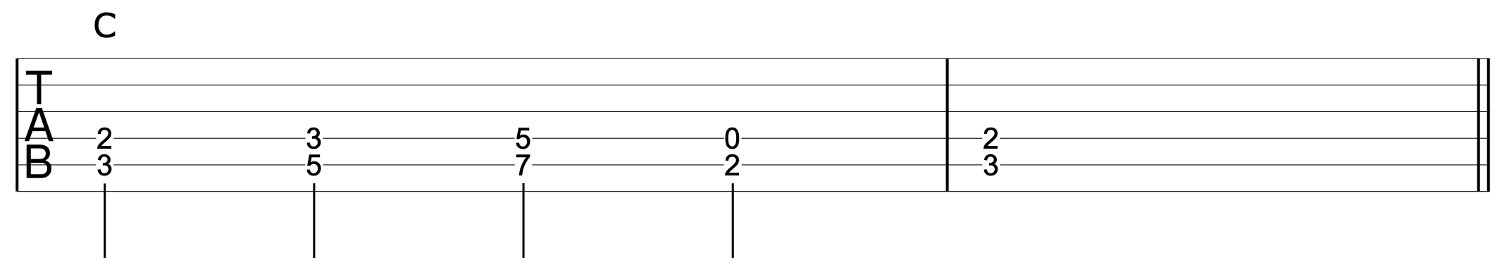 Double Stops Guitar Chord Progressions 4