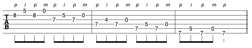 Fast Guitar Sequence 1-1