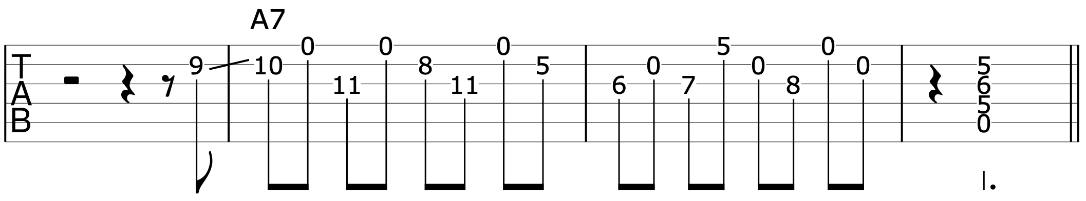 Fingerpicking Guitar Riff 4