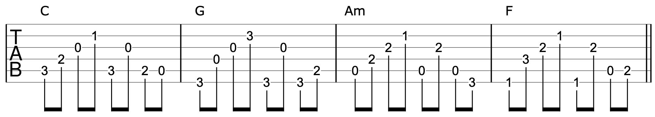 Fingerpicking Bass Guitar 4