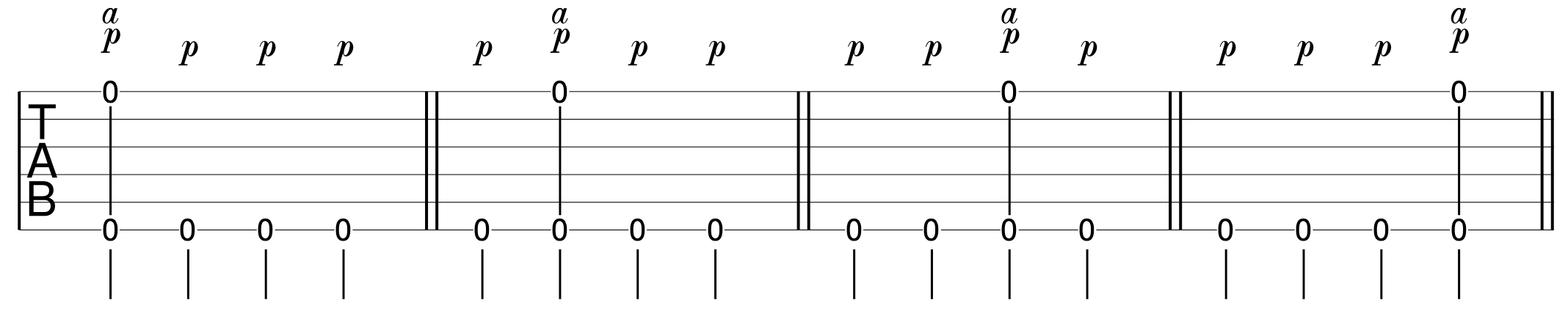 Fingerpicking Beginner Exercise 3
