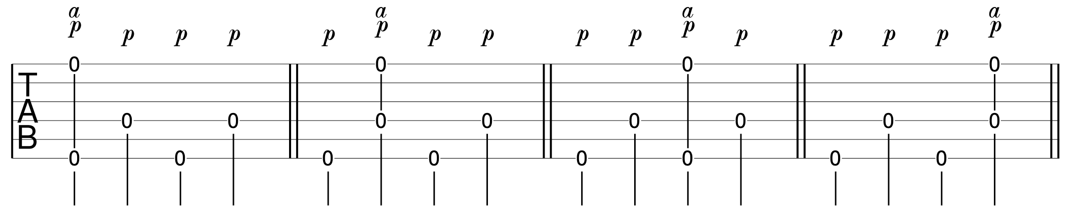 Fingerpicking Beginner Exercise 6