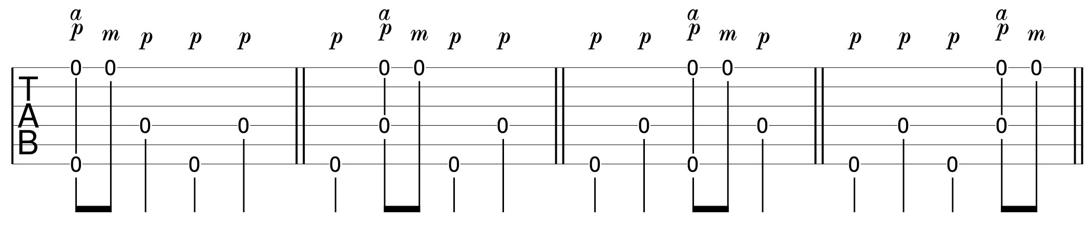 Fingerpicking Beginner Exercise 8