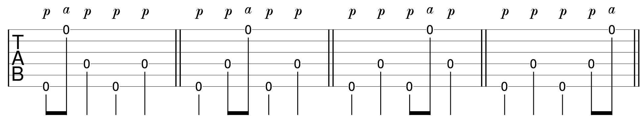 Fingerpicking Beginner Exercise 10