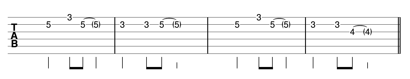 Fingerpicking Blues Guitar Riff 1