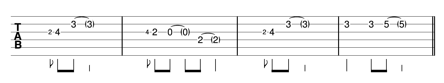 Fingerpicking Blues Guitar Riff 2