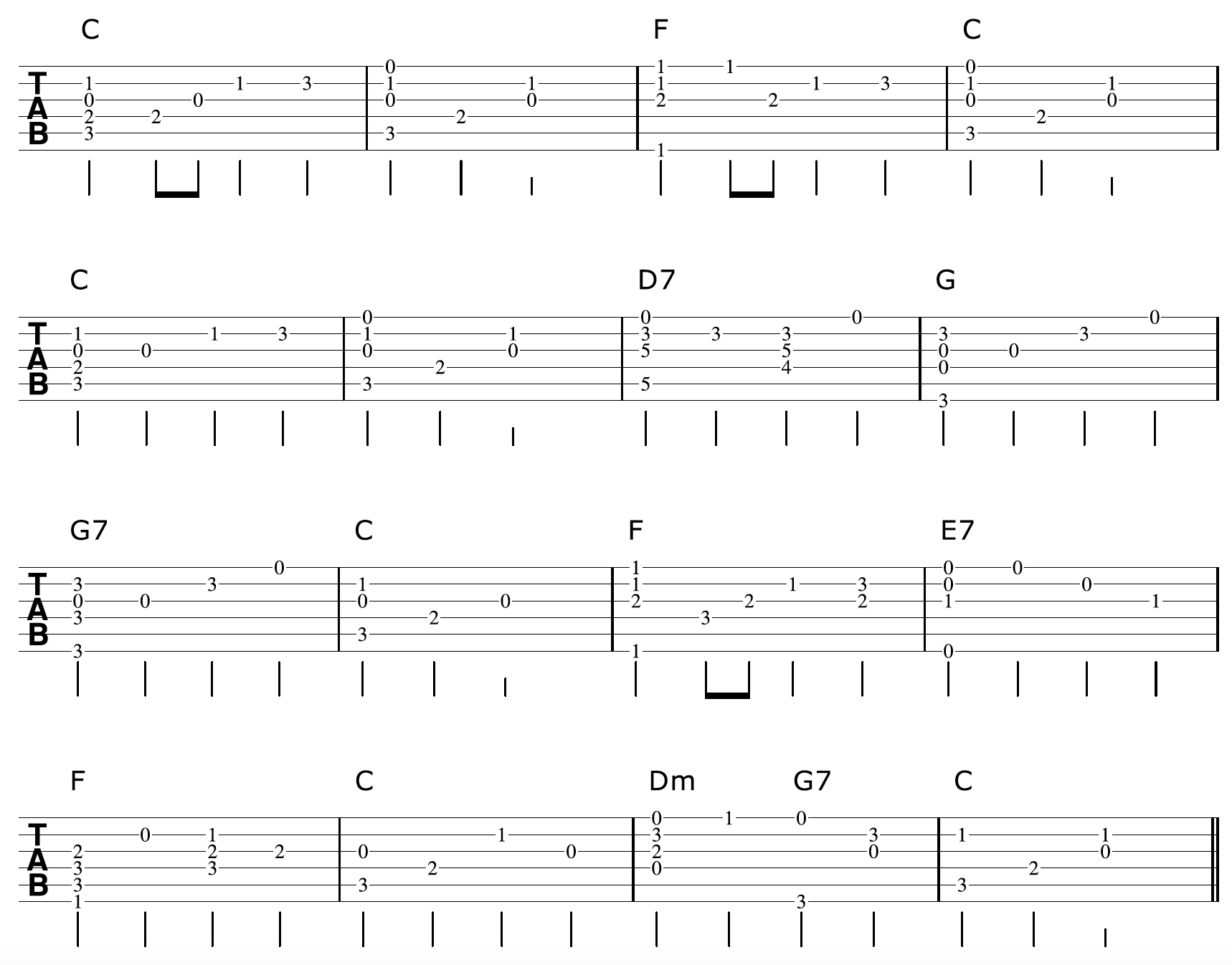 Fingerpicking Guitar Arrangement