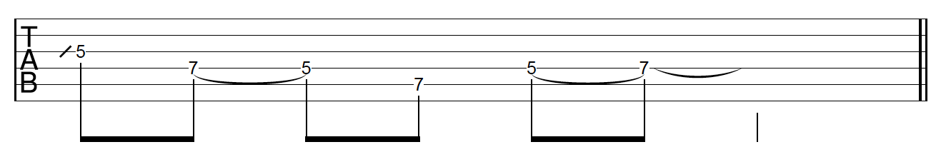 Guitar Riff Workout Phrasing Variation 1