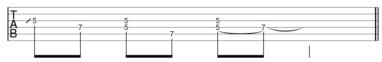 Guitar Riff Workout Phrasing Variation 3