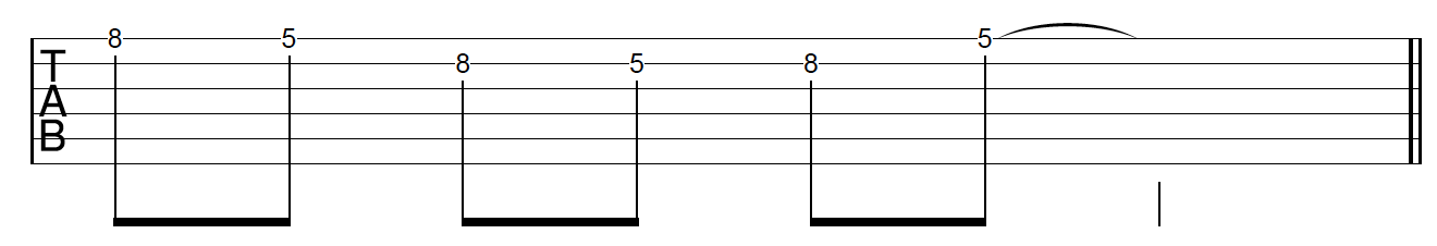 Guitar Riff Workout Position 1