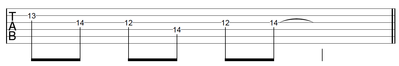 Guitar Riff Workout Position 6