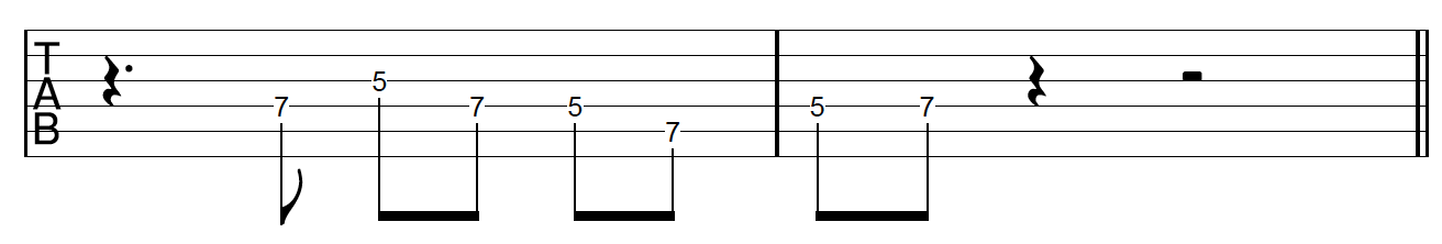 Guitar Riff Workout Rhythmic Variation 3