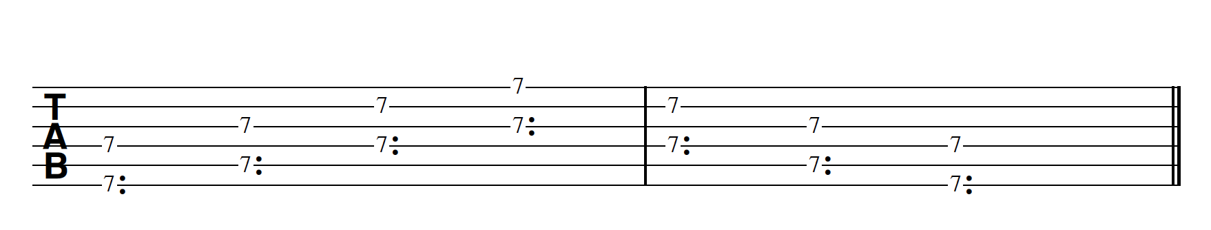 Harp Harmonic Pattern 2 Notes Together Bm7/11