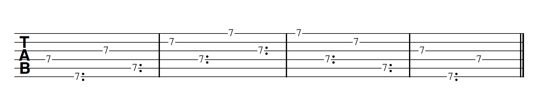 Harp Harmonic Pattern Regular Note First Bm7/11