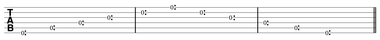 Open String Harp Harmonics