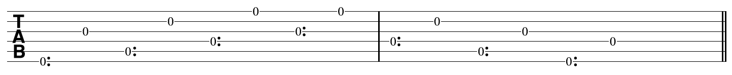 Open String Harp Harmonics