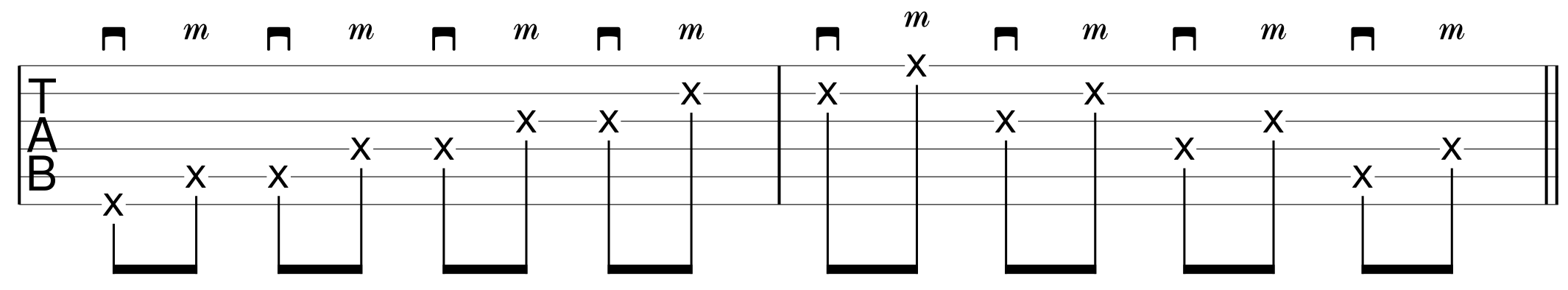 Hybrid Picking Guitar Beginners Drill 2