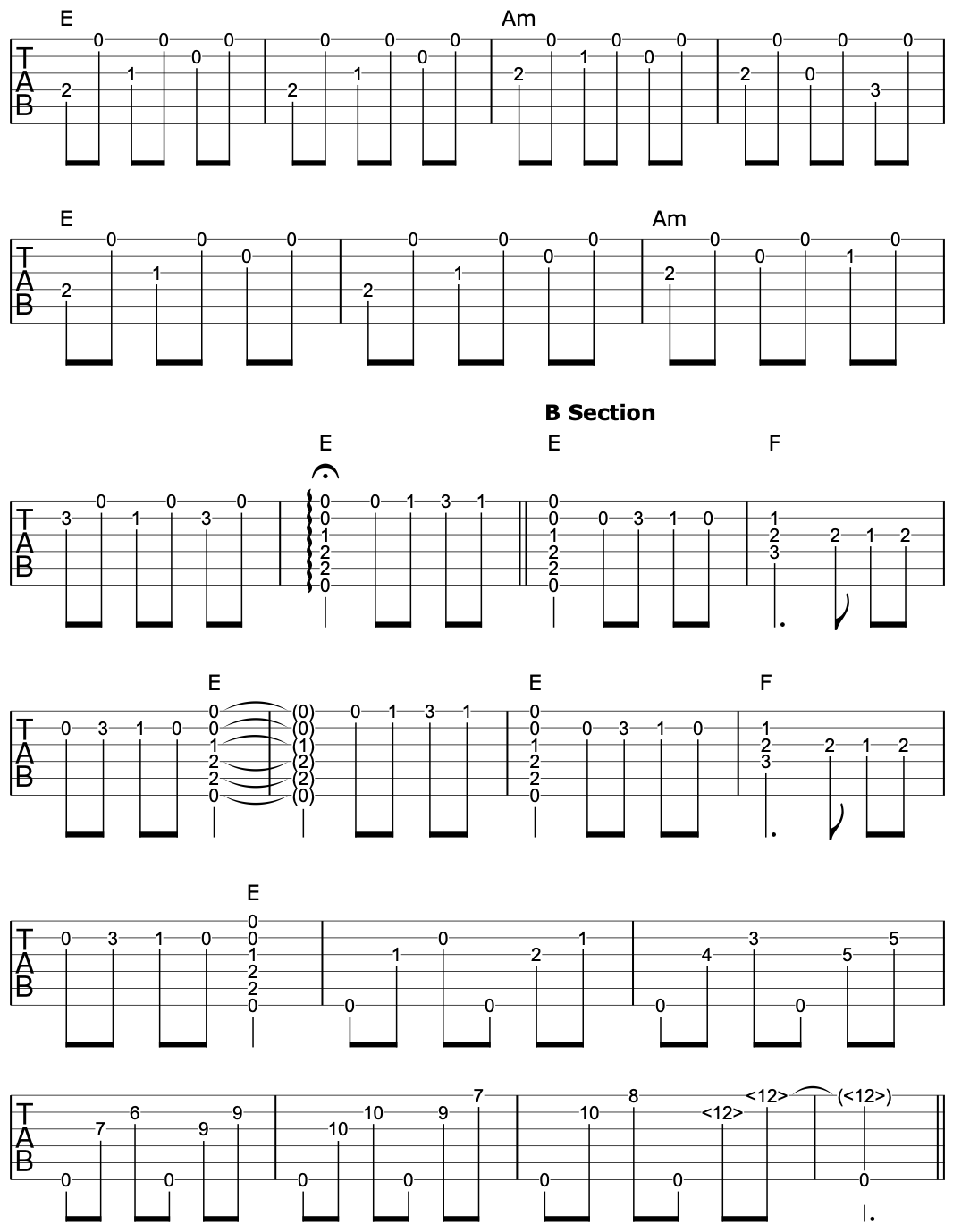 Malaguena Spanish Guitar Arrangement 2
