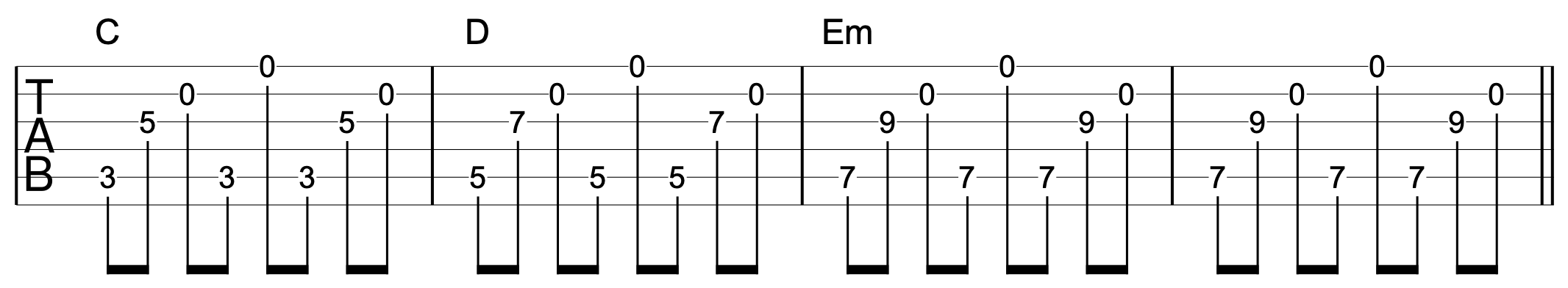 Octave Shapes Guitar Example 5