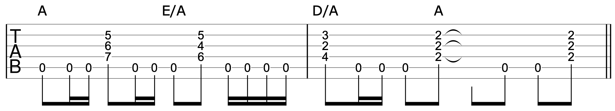 Open String Pedal Triad 1