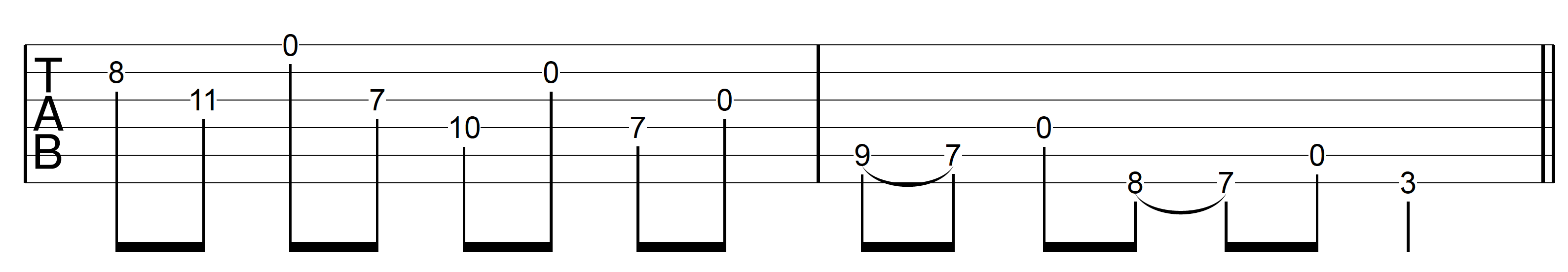 Open String Scale G Major 2 Descend Open