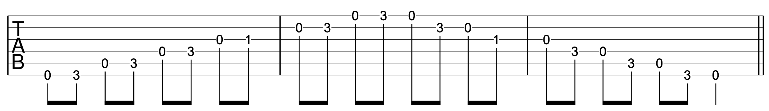 Open Tunings Guitar DADGAD Blues Scale