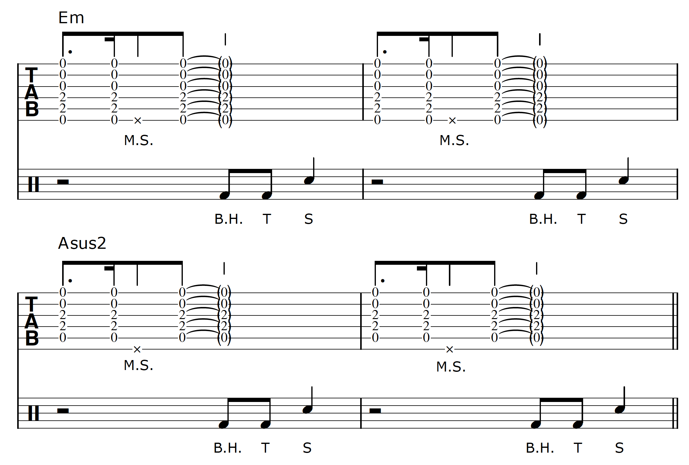 Percussive Guitar Progression 1