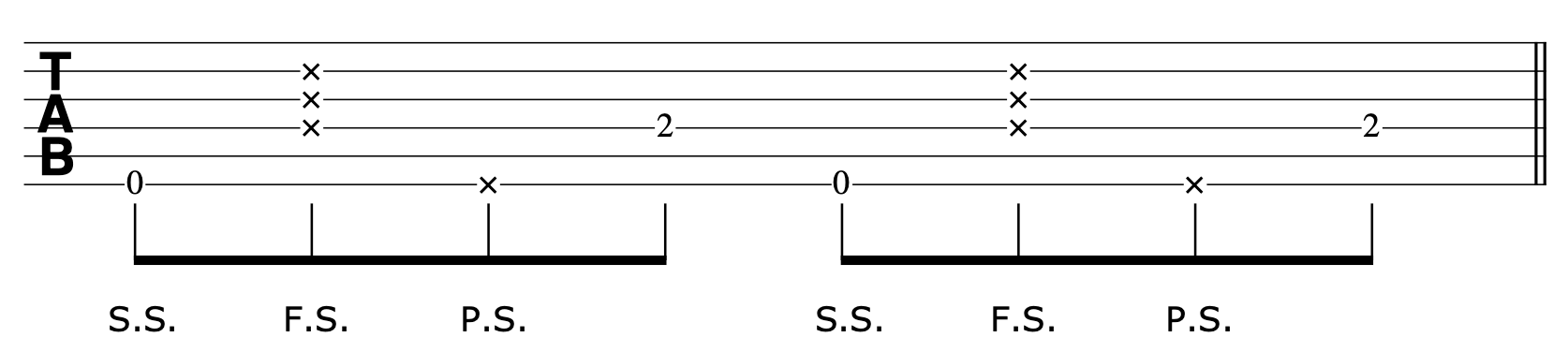 Percussive Slap Guitar Riff 1