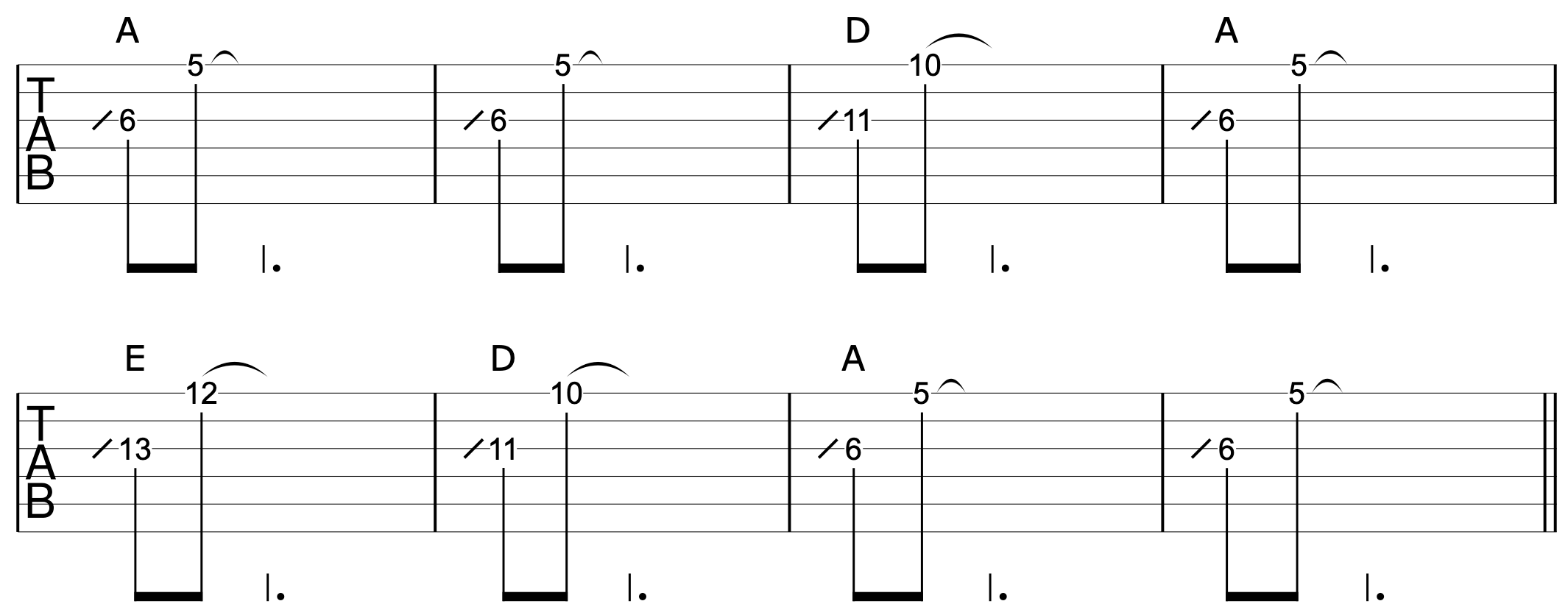 Play Guitar Up Fretboard 6th Harmony 1