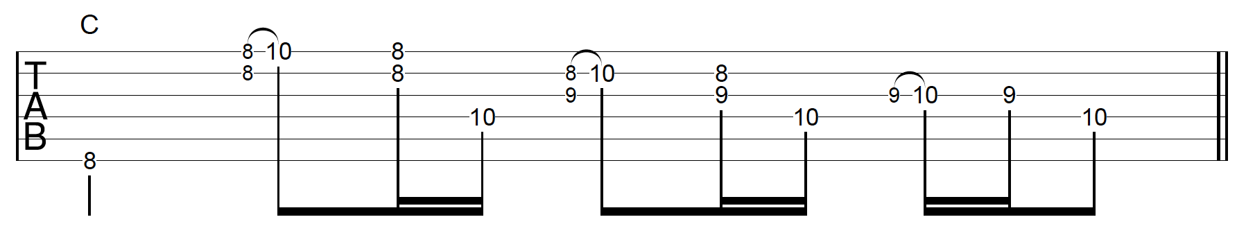 Rhythm Guitar Chord Fill 4